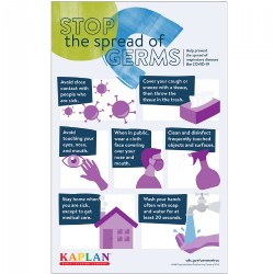 Image of Stop the Spread of Germs Poster - Set of 12