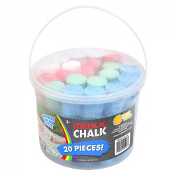 Image of Maxx Chalk Play Bucket - 20 Jumbo Pieces