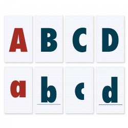 Image of Alphabet Flashcards Set - Uppercase & Lowercase