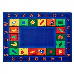 Bilingual Alphabet Carpet - Rectangle