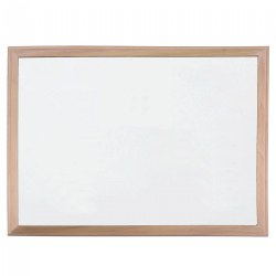 Image of Wood Framed Magnetic Dry Erase Board
