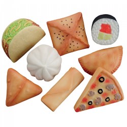 Image of Sensory Play Stones: Foods of The World - 8 Pieces