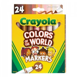 Image of Crayola (R) Colors of the World Markers - 24