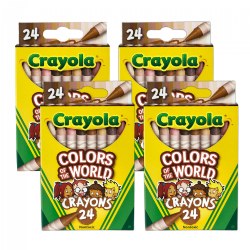 Image of Crayola® Colors of the World 24-Count Crayons - Set of 4