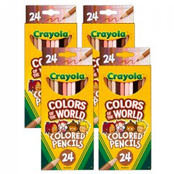 Image of Crayola® Colors of the World 24-Count Colored Pencils - Set of 4