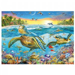 Sea Turtle Floor Puzzle - 100 Piece