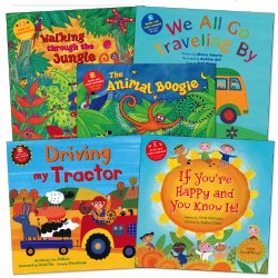 Sing Along Books with Audio and Video QR Code - Set of 5