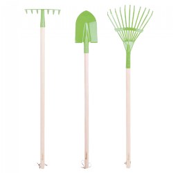 Image of Long Handle Garden Tools - Set of 3