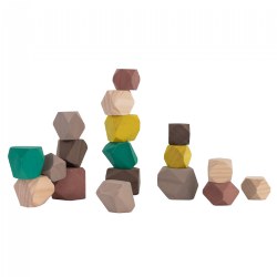 Image of Towering Wood Stones - 18 Pieces