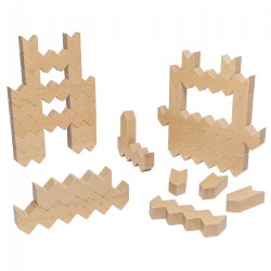 Image of ZigZag Wooden Block Set - 30 Pieces
