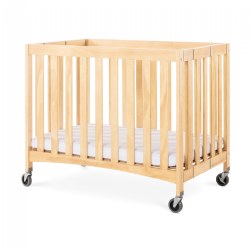 Image of Compact Wood Folding Crib