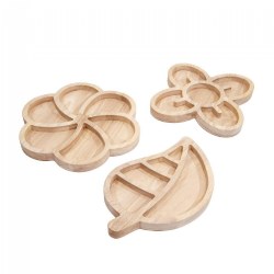 Image of Loose Parts Organic Wooden Trays - Set of 3