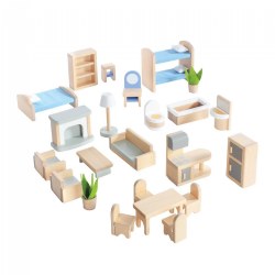 Image of Modern Home Dollhouse Furniture - 24 Pieces