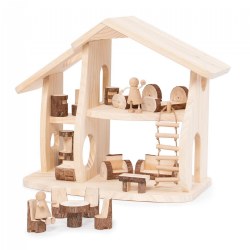 Image of Woodlands Dollhouse with Furniture