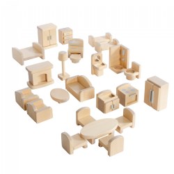 Image of Multi-Level Classroom Dollhouse Furniture Set