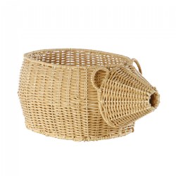 Image of Hedgehog Washable Wicker Basket