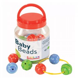 Image of Sensory Textured Colorful Baby Beads