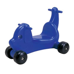 Image of Blue Puppy 2-in-1 Push or Ride On