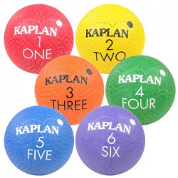 Image of Kaplan Playground Balls - Set of 6