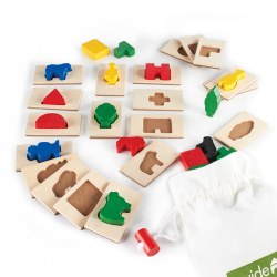 Image of 3D Feel & Find Shapes and Tile Matching Toy - 40 Pieces