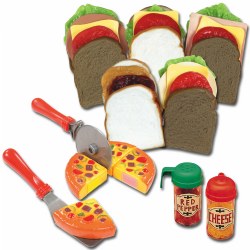 Image of Pretend Play Pizza & Make Your Own Sandwich Shop
