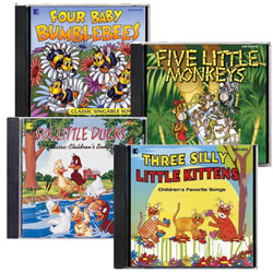 Image of Sing Along Classics CD Collection of Children's Favorite Songs - Set of 4