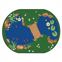 Image of The Pond Carpet - Oval