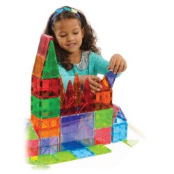 Image of Magna-Tiles® 100-Piece Clear Colors Set