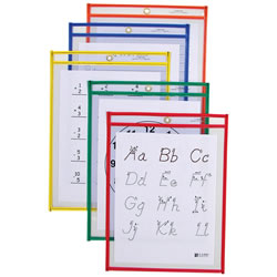 Image of Reusable Dry Erase Pockets - Set of 25