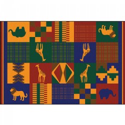 Image of Cultural Carpet - Africa - 4' x 6' Rectangle