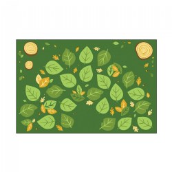 Falling Leaves 6' x 9' Carpet