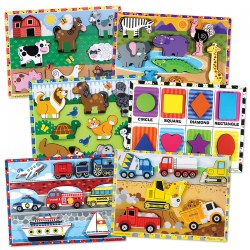 Image of Chunky Raised Puzzles - Set of 6