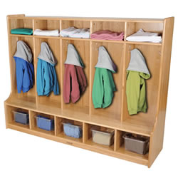 Solid Ash 5 Section Locker