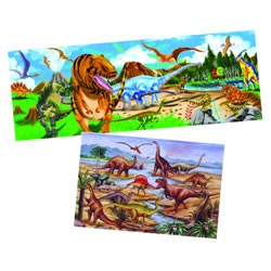 Image of Dinosaur Floor Puzzle Set - Set of 2