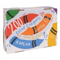 Image of Jumbo Size Crayons Class Pack - 200 Total, 8 Colors