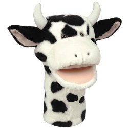 Image of Plush Bigmouth Cow Hand Puppets
