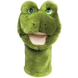 Image of Plush Bigmouth Frog Hand Puppets