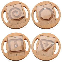 Image of Wooden Mazes - Set of 4