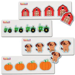 Image of Size and Sequence Farm Puzzles - Set of 4