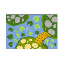 Image of Lily Pad Carpet - 6' x 9' Rectangle