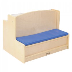 Image of Carolina Toddler Sit and Read Bench with Book Display and Storage Cubby