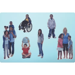 3 years & up. With 21 stunning photographic images of families and individuals, this diverse flannel set will inspire children to talk about the unique features of themselves, their families, and families in various cultures. Machine or hand washable, dry on low heat or lay flat to dry.
