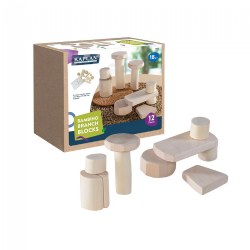 Image of Bambino Wooden Shape Branch Blocks  - 12 Pieces