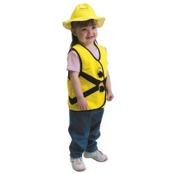 Toddler Construction Worker Vest & Hat
