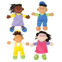 Image of Ethnic Soft Dolls - Set of 4