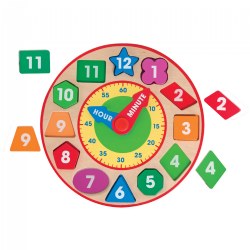 Image of Wooden Shape Sorting Clock