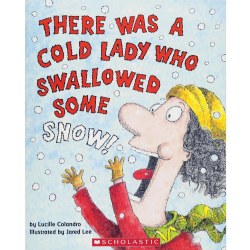 There was a Cold Lady who Swallowed some Snow! Book and CD