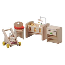 Image of Dollhouse Classic Nursery Furniture Group - 6 Piece Set