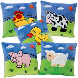 Image of Farm Animal Pillows - Set of 5