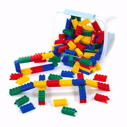 Image of Toddler Flexiblocks® - Building with Pivoting Action - 120 Pieces